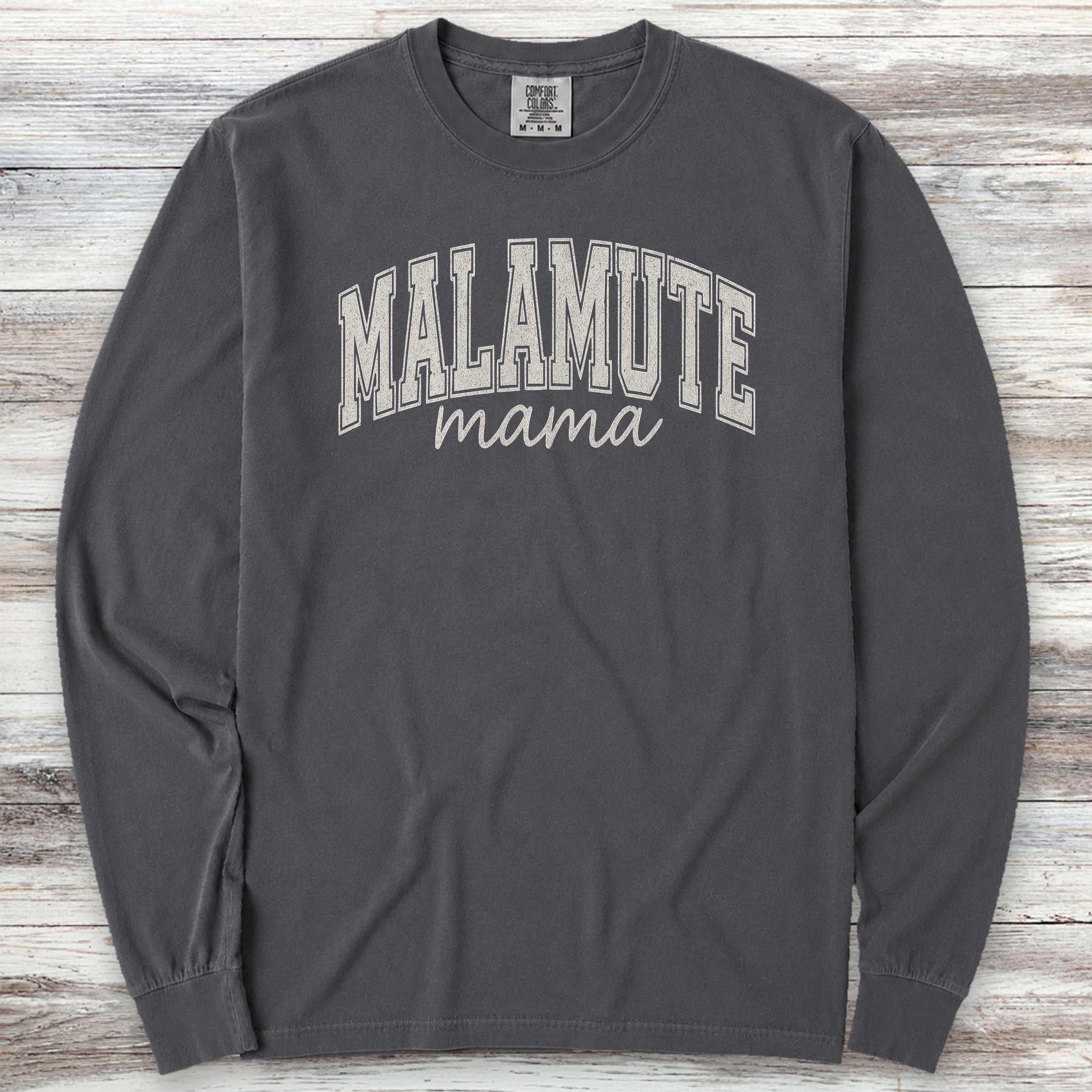 Malamute Mama Long Sleeve Tee - Graphite