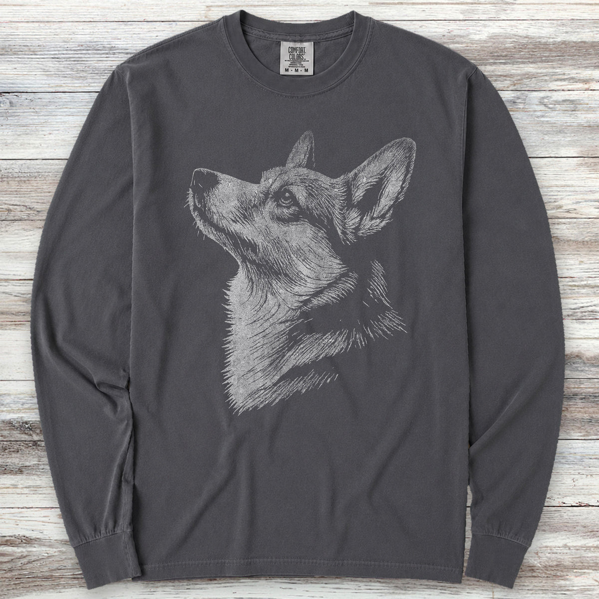 Corgi Loyalty Long Sleeve Tee - Graphite