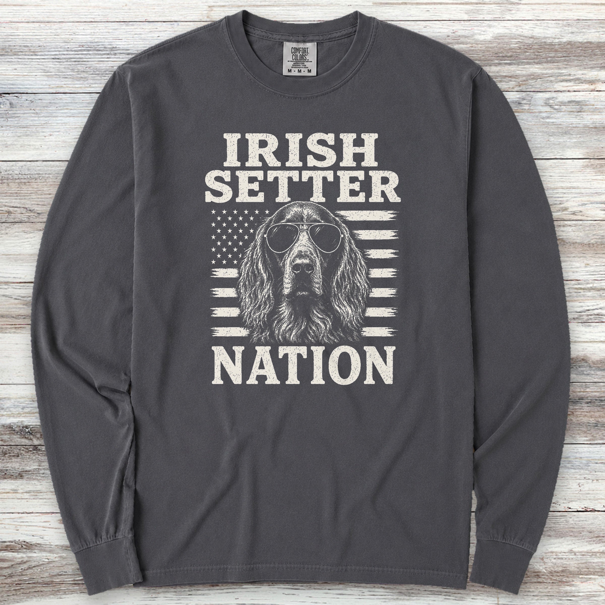 Irish Setter Nation Long Sleeve Tee - Graphite