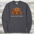 Vizsla Nope Long Sleeve Tee - Graphite