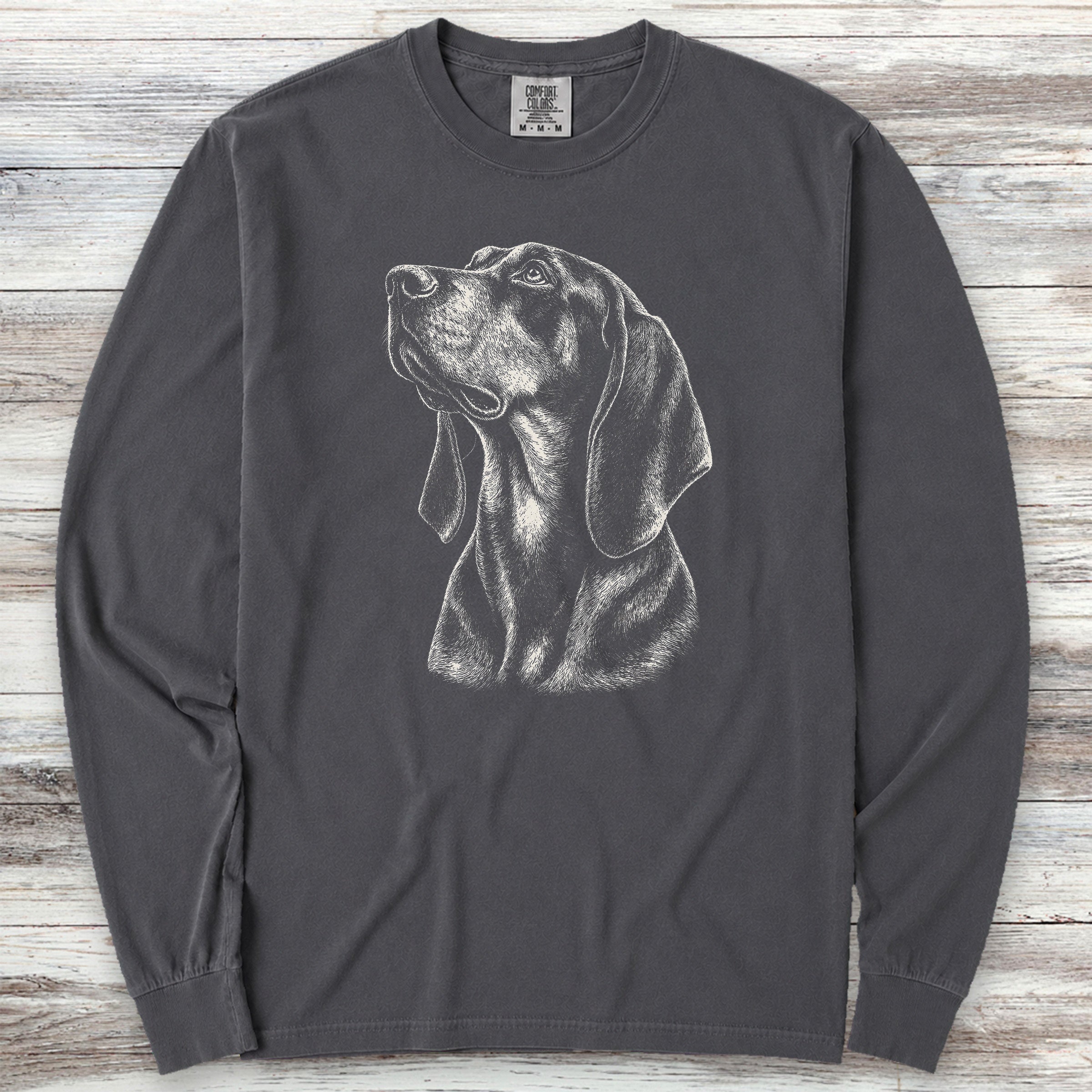 Coonhound Loyalty Long Sleeve Tee - Graphite