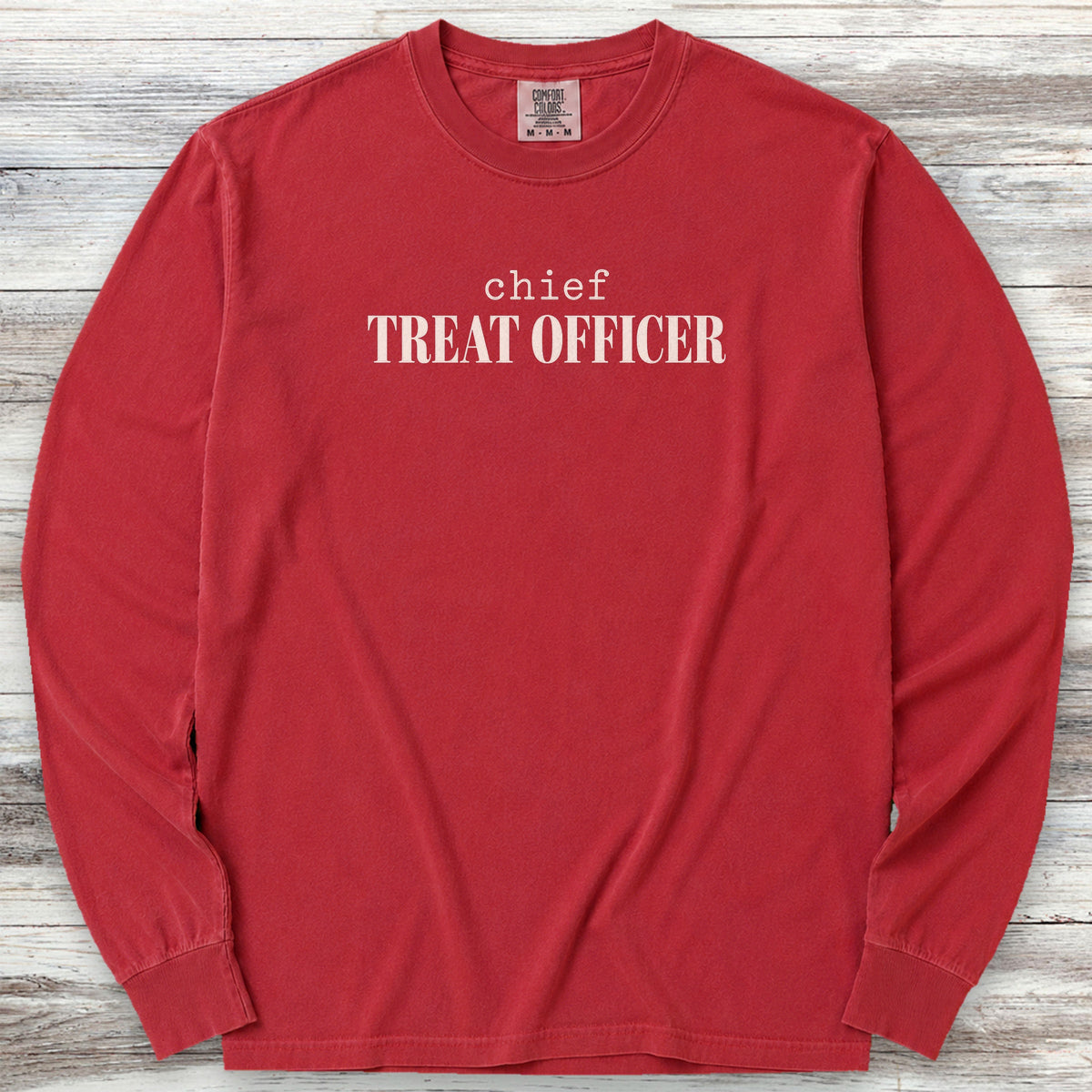 Chief Treat Officer Long Sleeve Tee - Red
