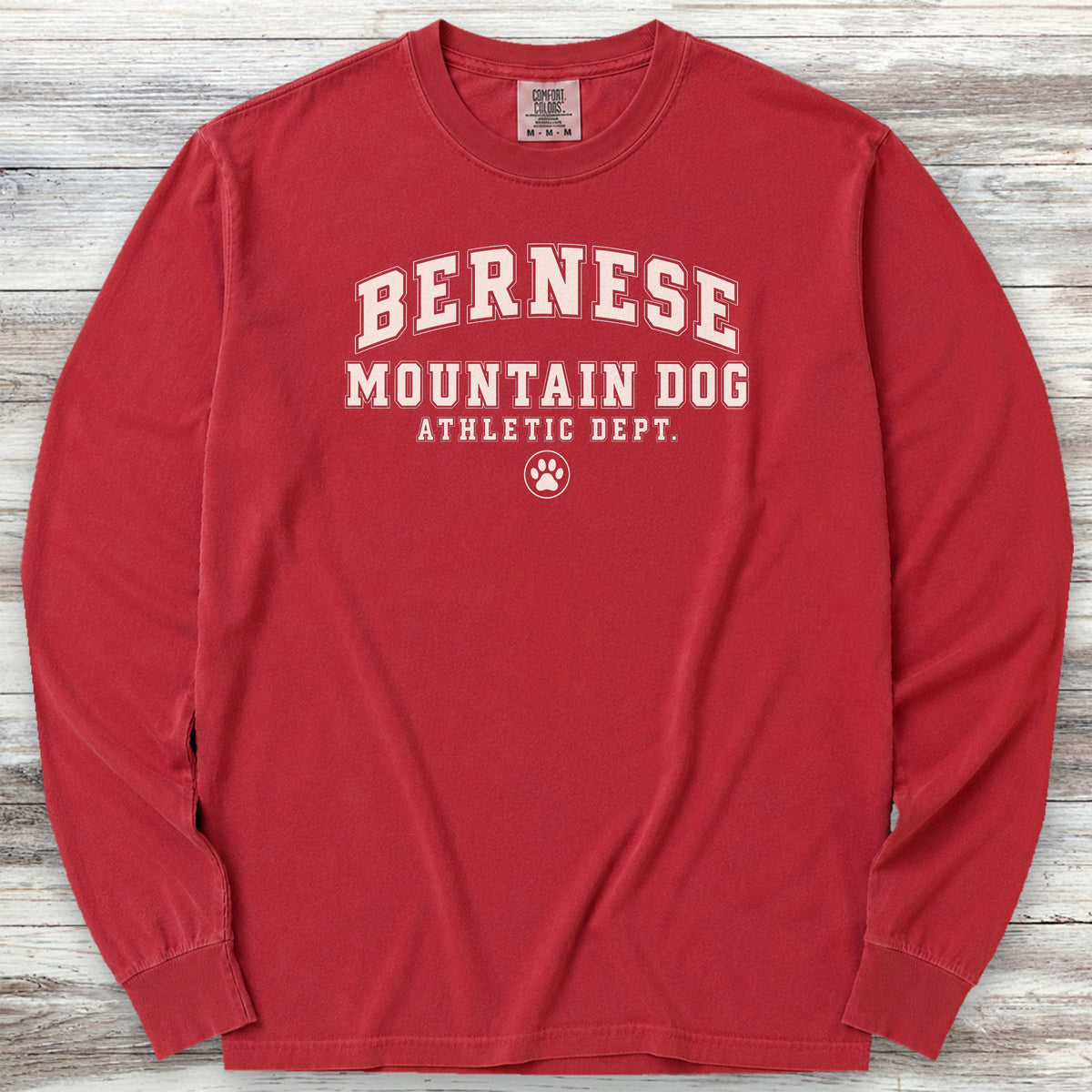 Bernese Mountain Dog Athletic Dept Long Sleeve Tee - Red