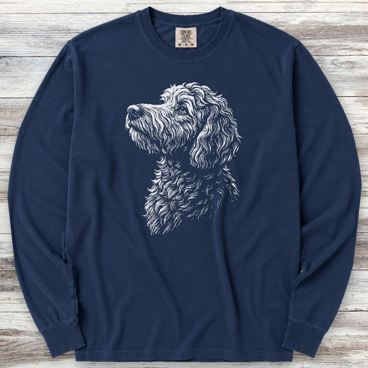 Doodle Loyalty Long Sleeve Tee - True Navy