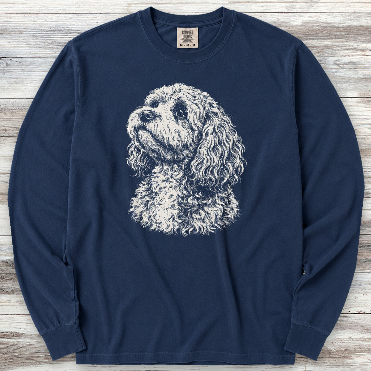 Cockapoo Loyalty Long Sleeve Tee - True Navy