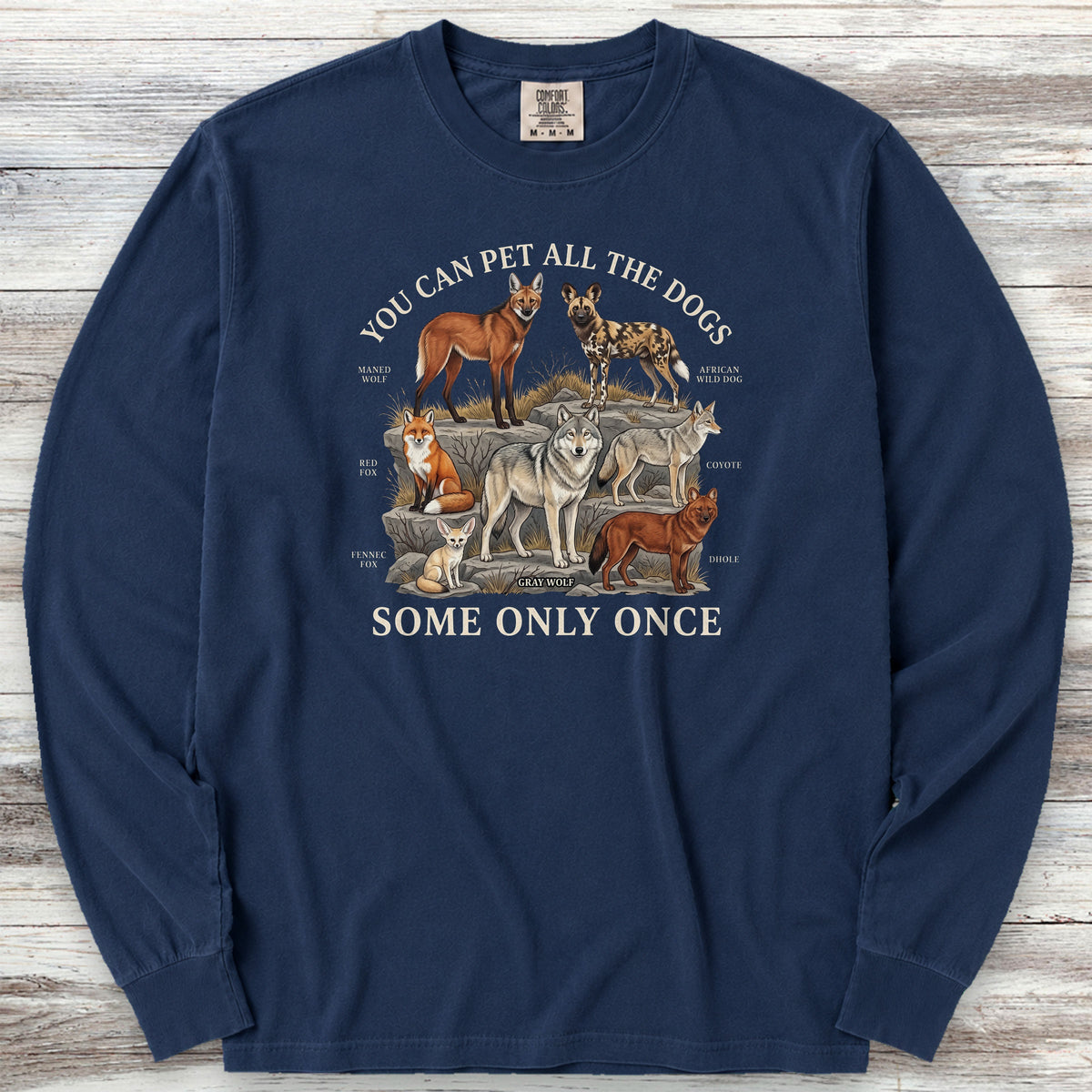 Only Once Long Sleeve Tee - True Navy