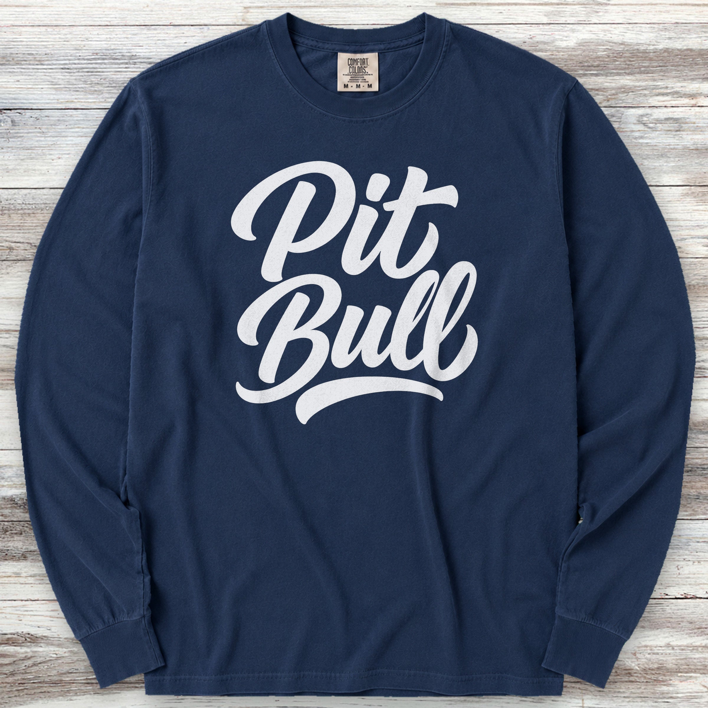 Pit Bull Team Long Sleeve Tee - True Navy