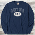 Best Dog Dad Long Sleeve Tee - True Navy