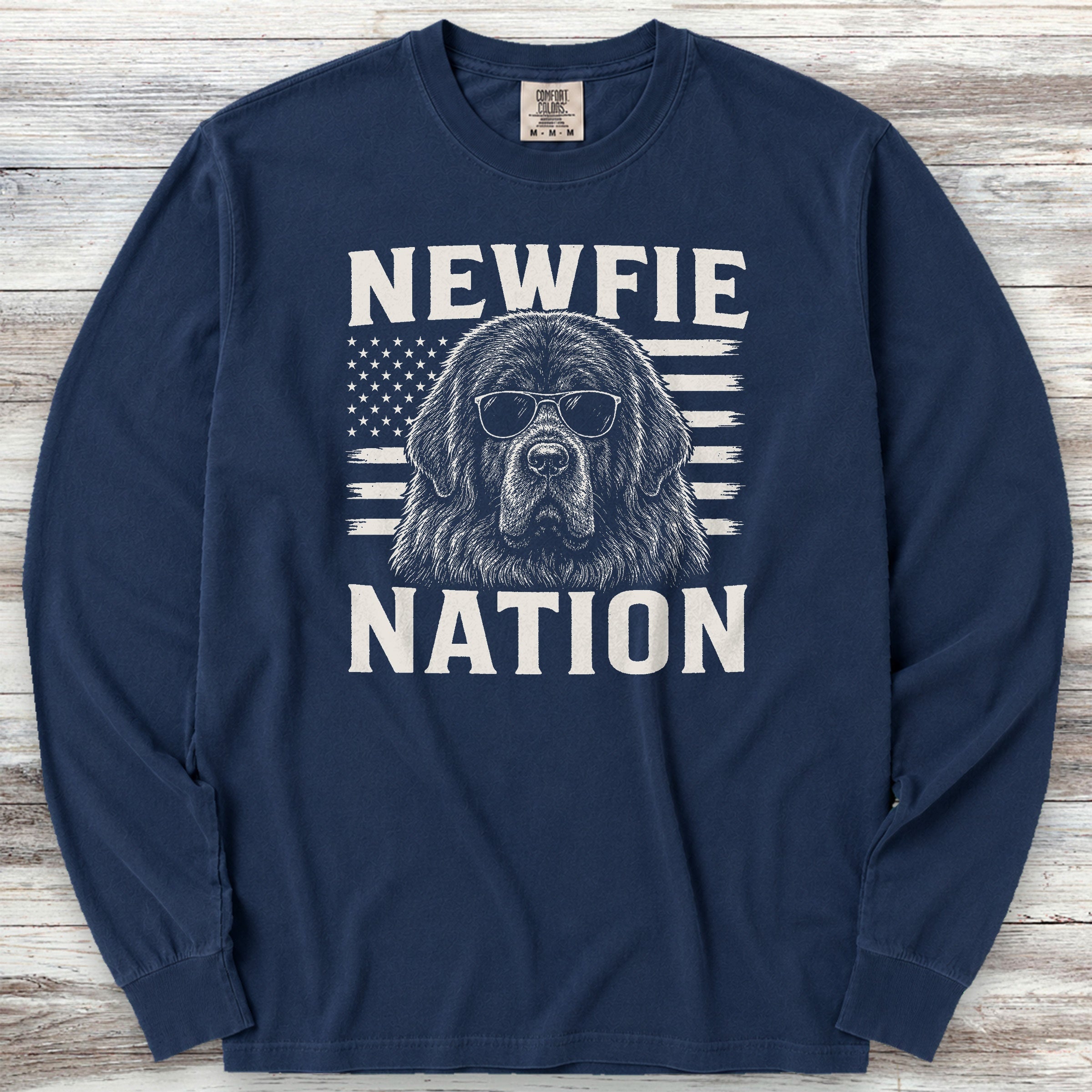 Newfoundland Nation Long Sleeve Tee - True Navy