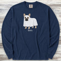 French Bulldog Boo Long Sleeve Tee - True Navy