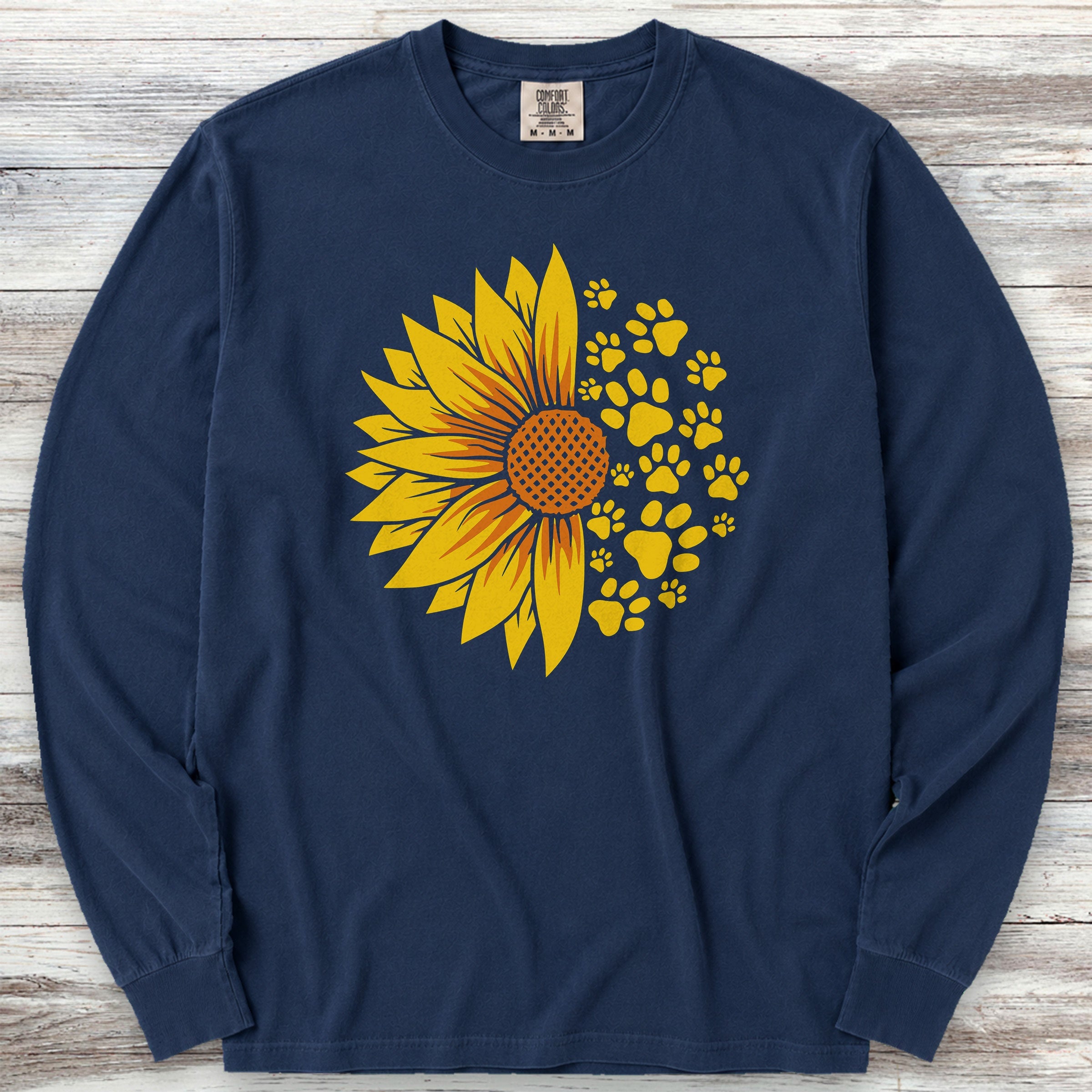 Sunflower Long Sleeve Tee - True Navy