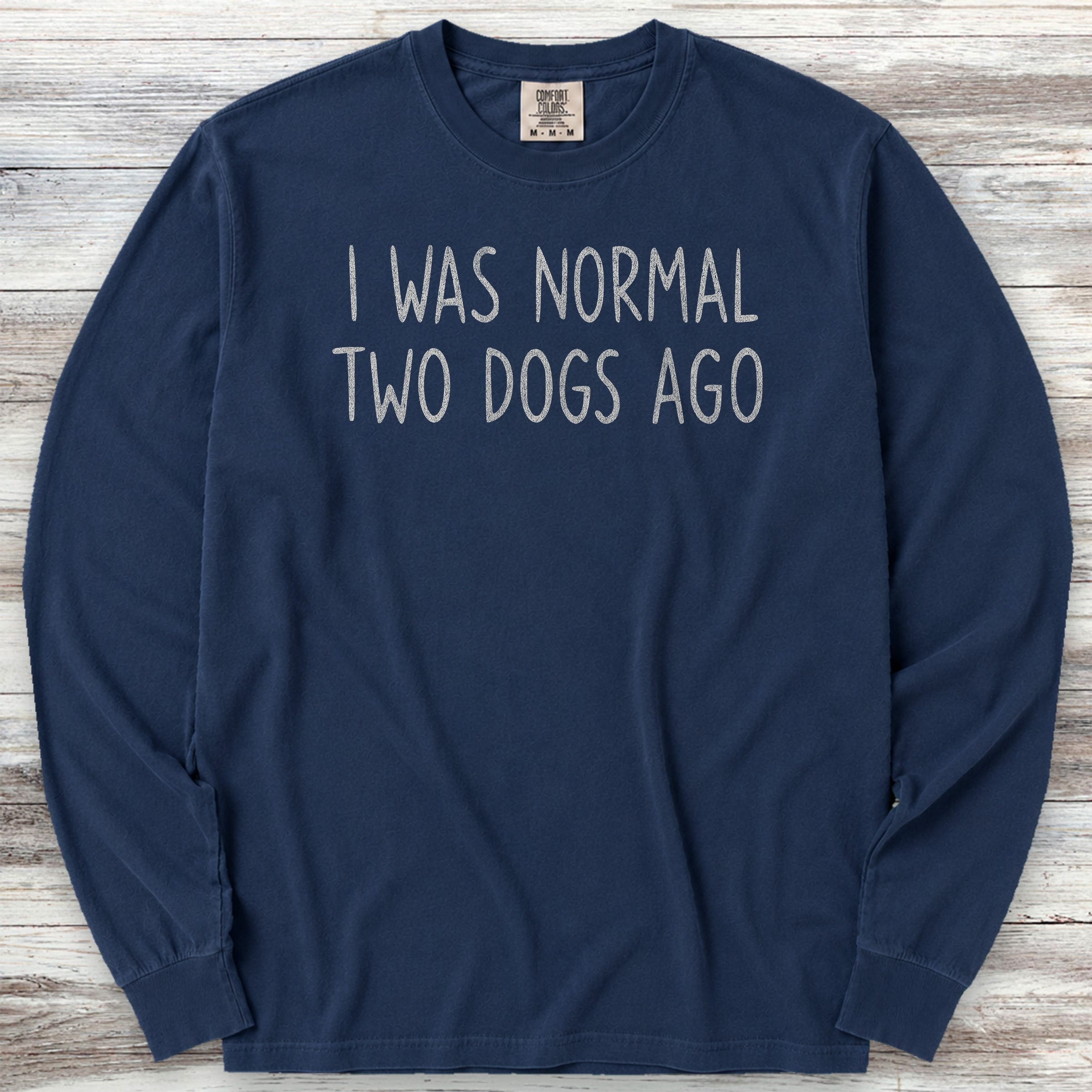 Dogs Normal Long Sleeve Tee - True Navy