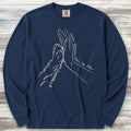 Golden Retriever Together Long Sleeve Tee - True Navy