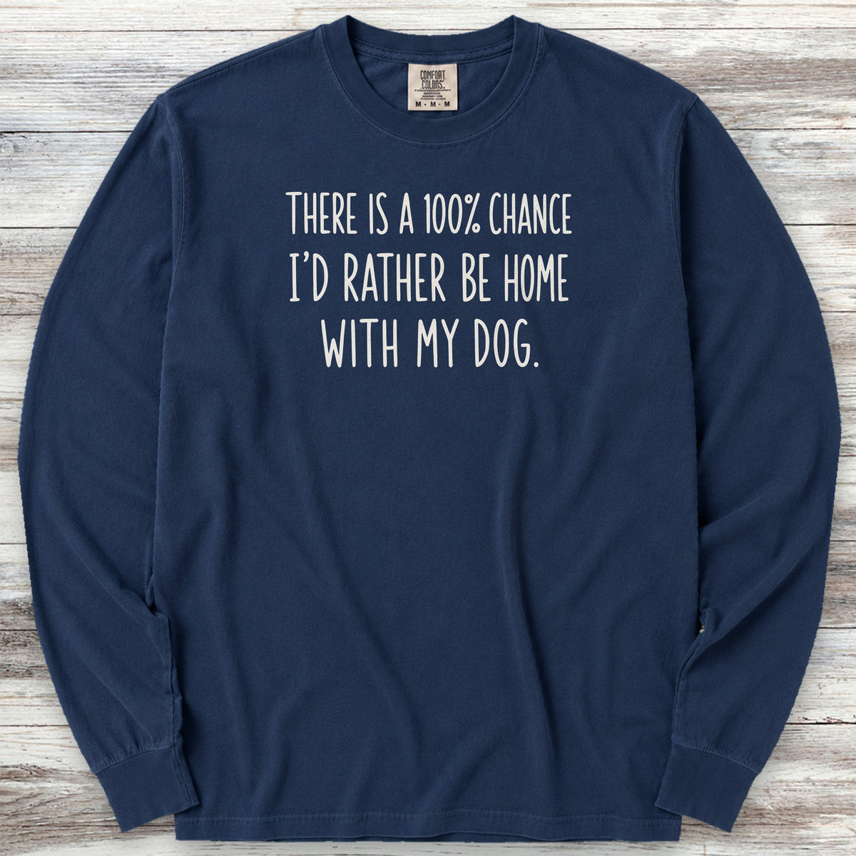 I'd Rather Be Home Long Sleeve Tee - True Navy