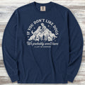 Must Like Dogs Long Sleeve Tee - True Navy