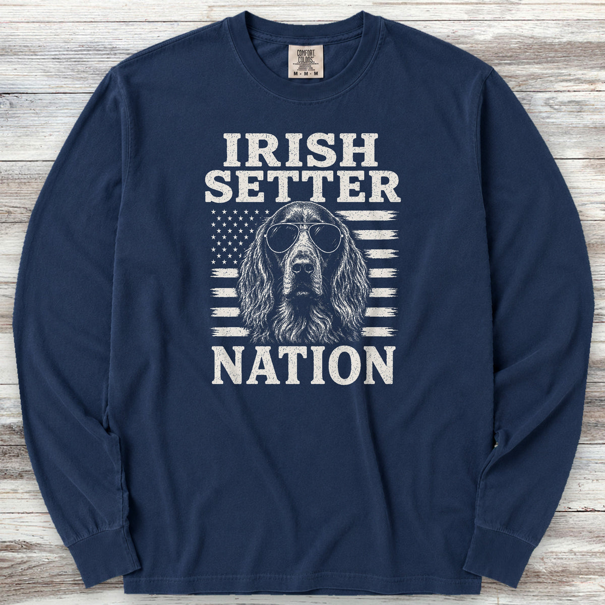 Irish Setter Nation Long Sleeve Tee - True Navy