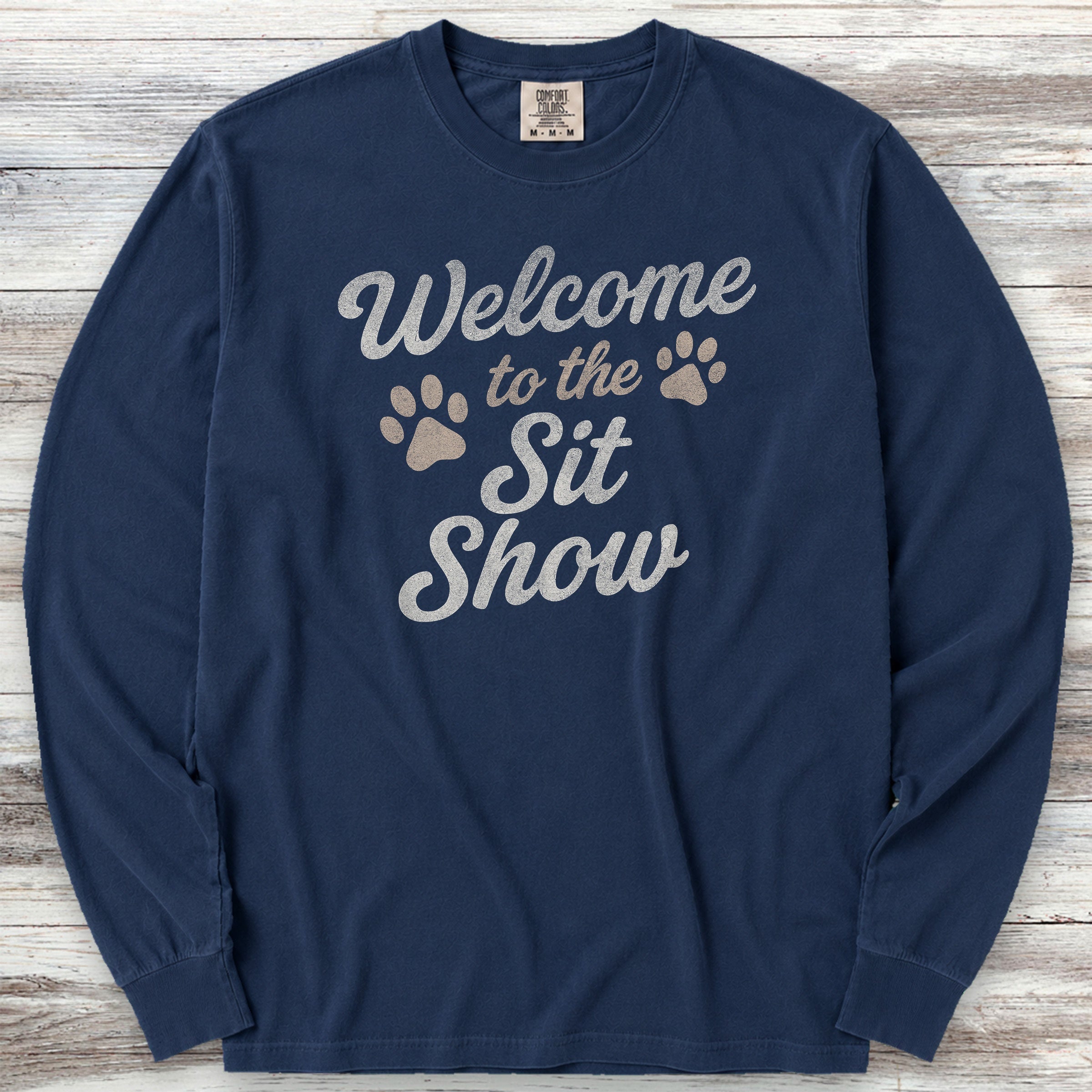 Sit Show Long Sleeve Tee - True Navy