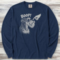 Schnauzer BOOP! Long Sleeve Tee - True Navy