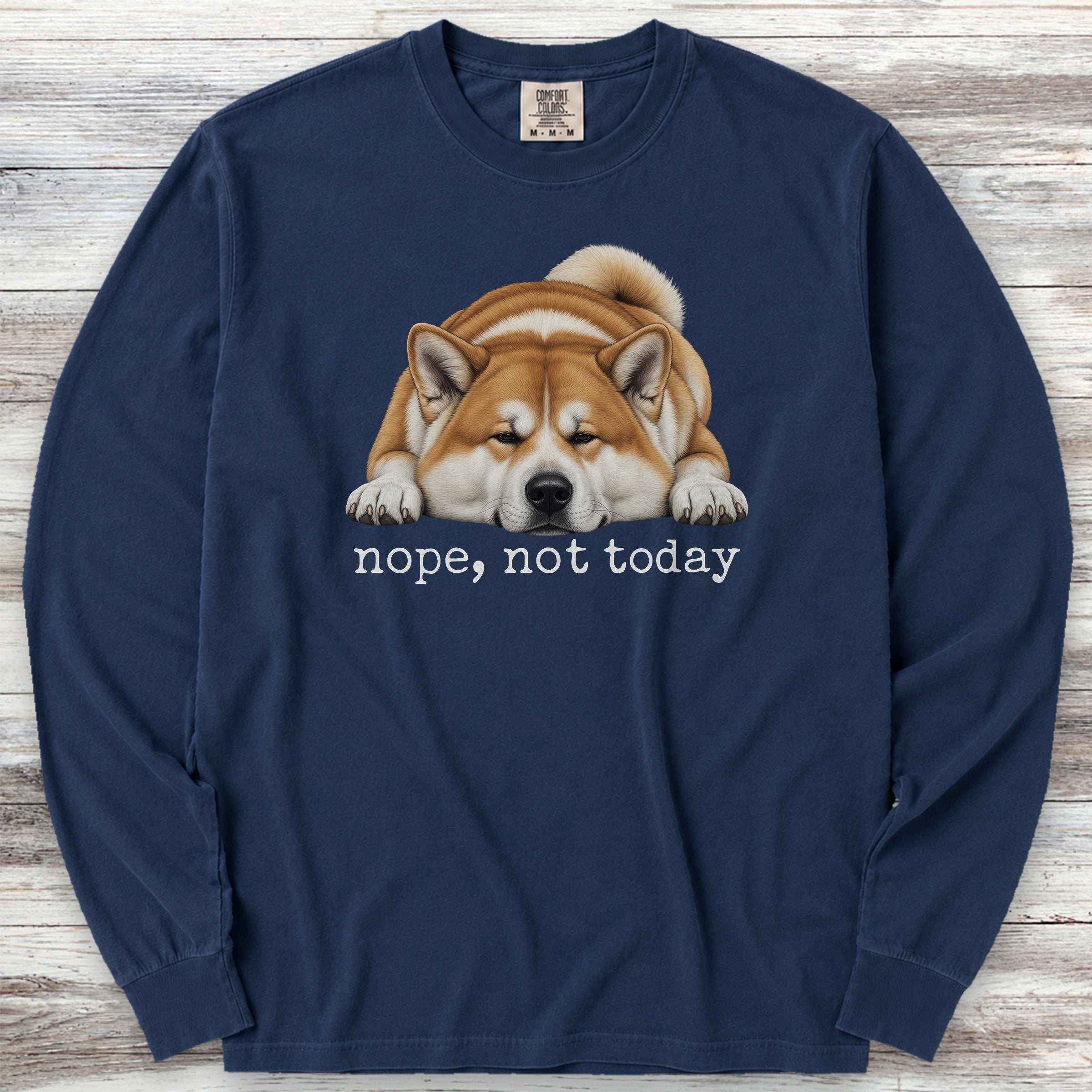 Akita Nope Long Sleeve Tee - True Navy