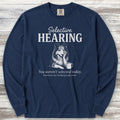 Rough Collie Selective Hearing Long Sleeve Tee - True Navy