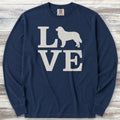 Bernese Mountain Dog Love Long Sleeve Tee - True Navy