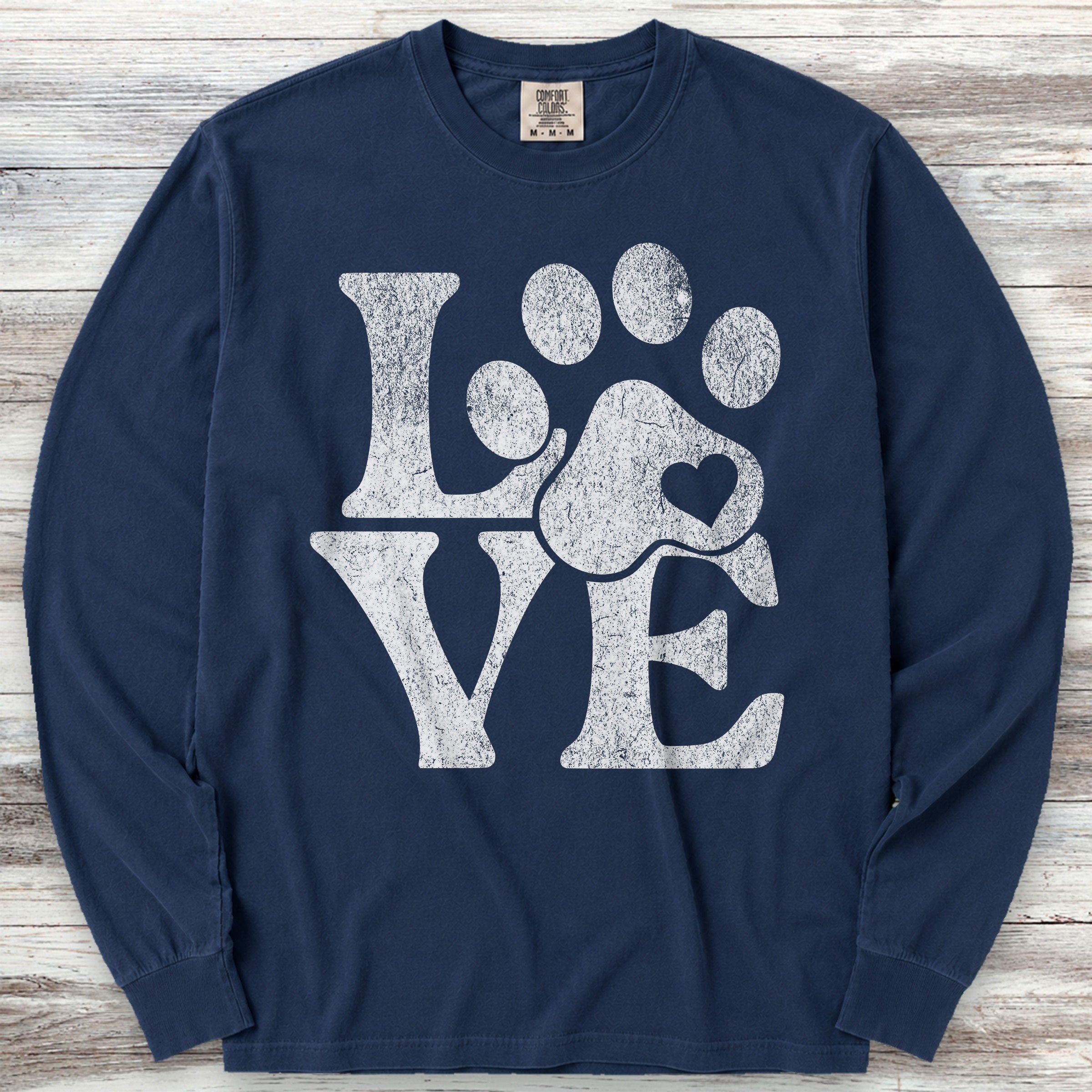 Love Long Sleeve Tee - True Navy