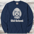 Doodle Old School Long Sleeve Tee - True Navy