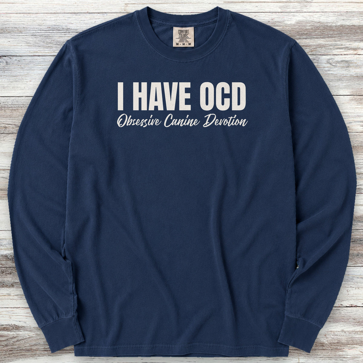 OCD Long Sleeve Tee - True Navy