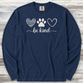 Be Kind Long Sleeve Tee - True Navy