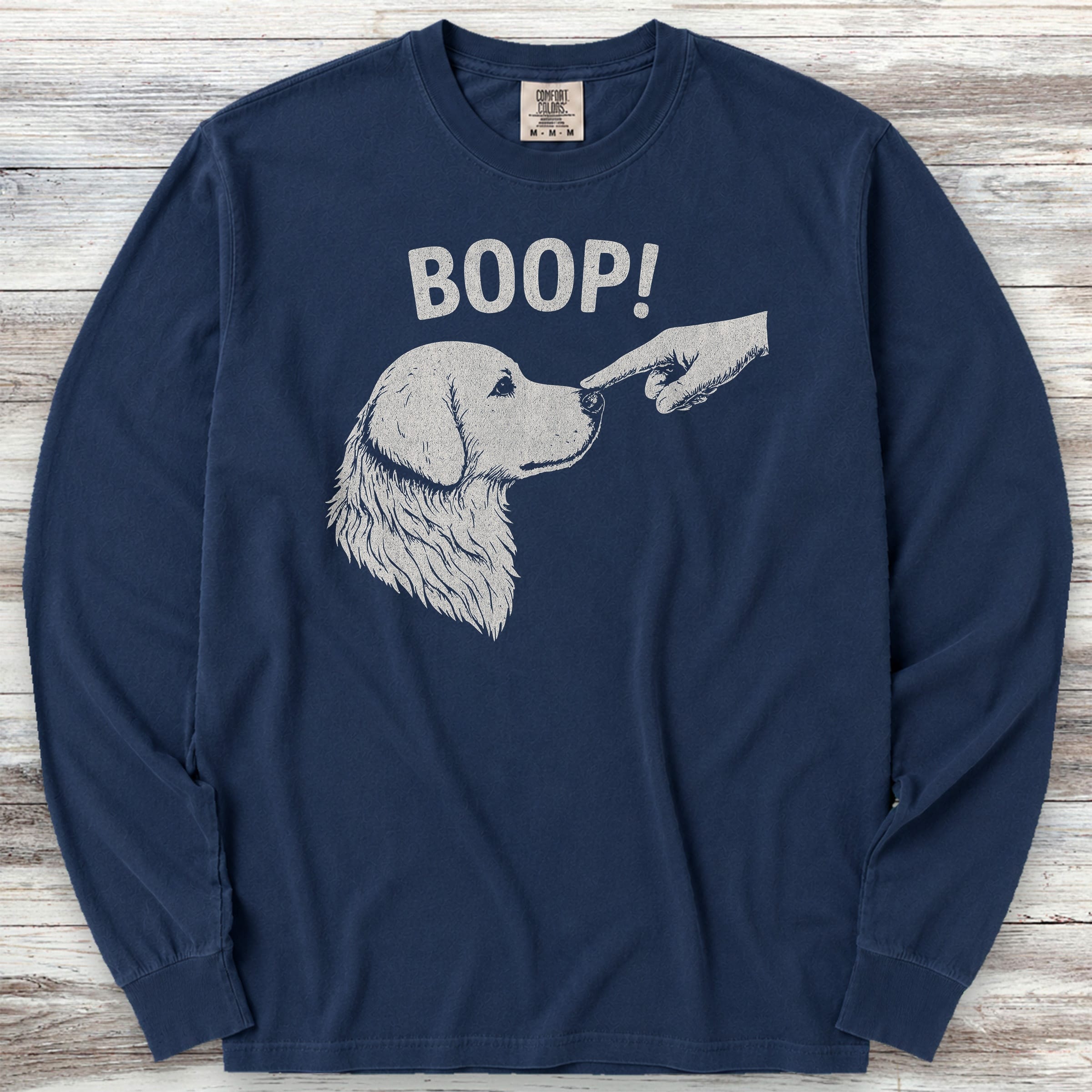 BOOP! Long Sleeve Tee - True Navy