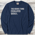 Newfoundland Escalated Long Sleeve Tee - True Navy