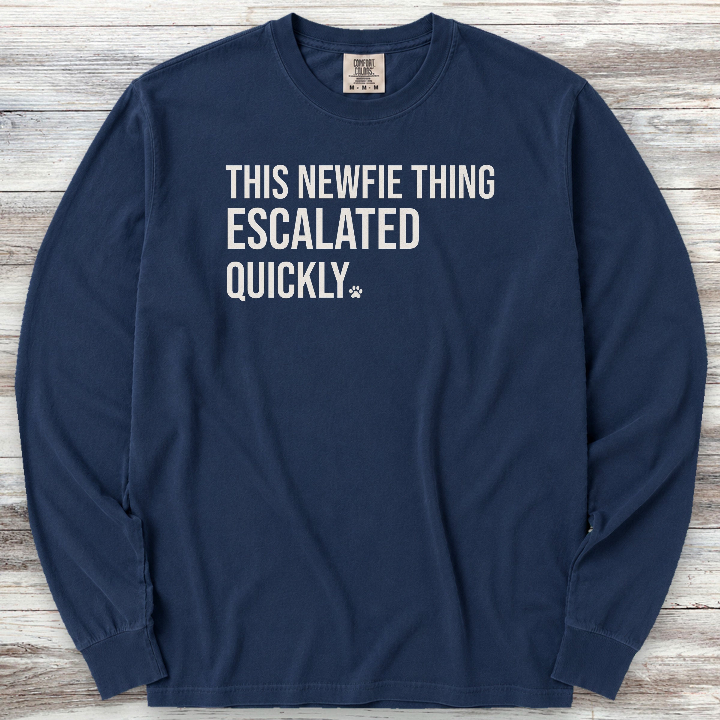 Newfoundland Escalated Long Sleeve Tee - True Navy