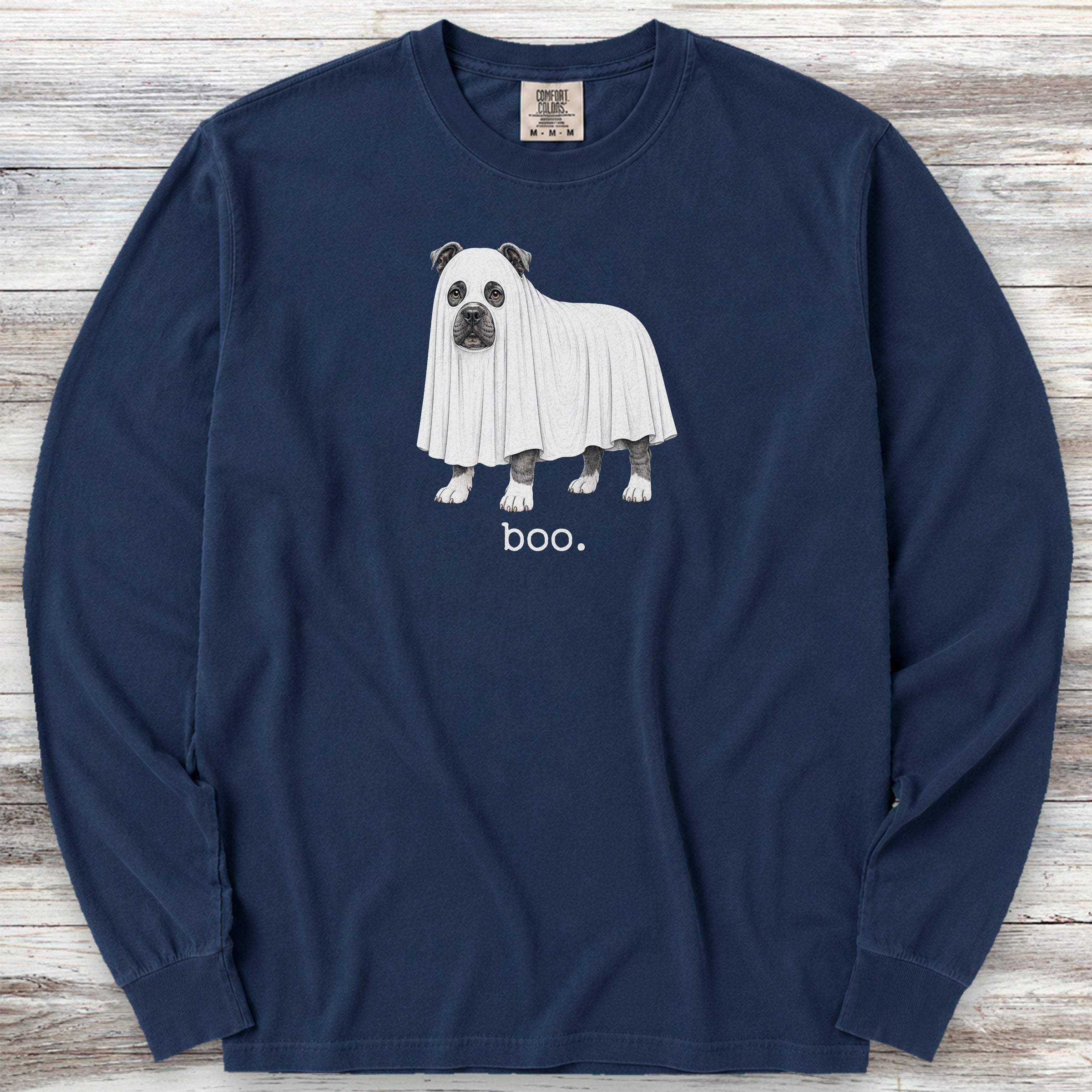American Bully Boo Long Sleeve Tee - True Navy