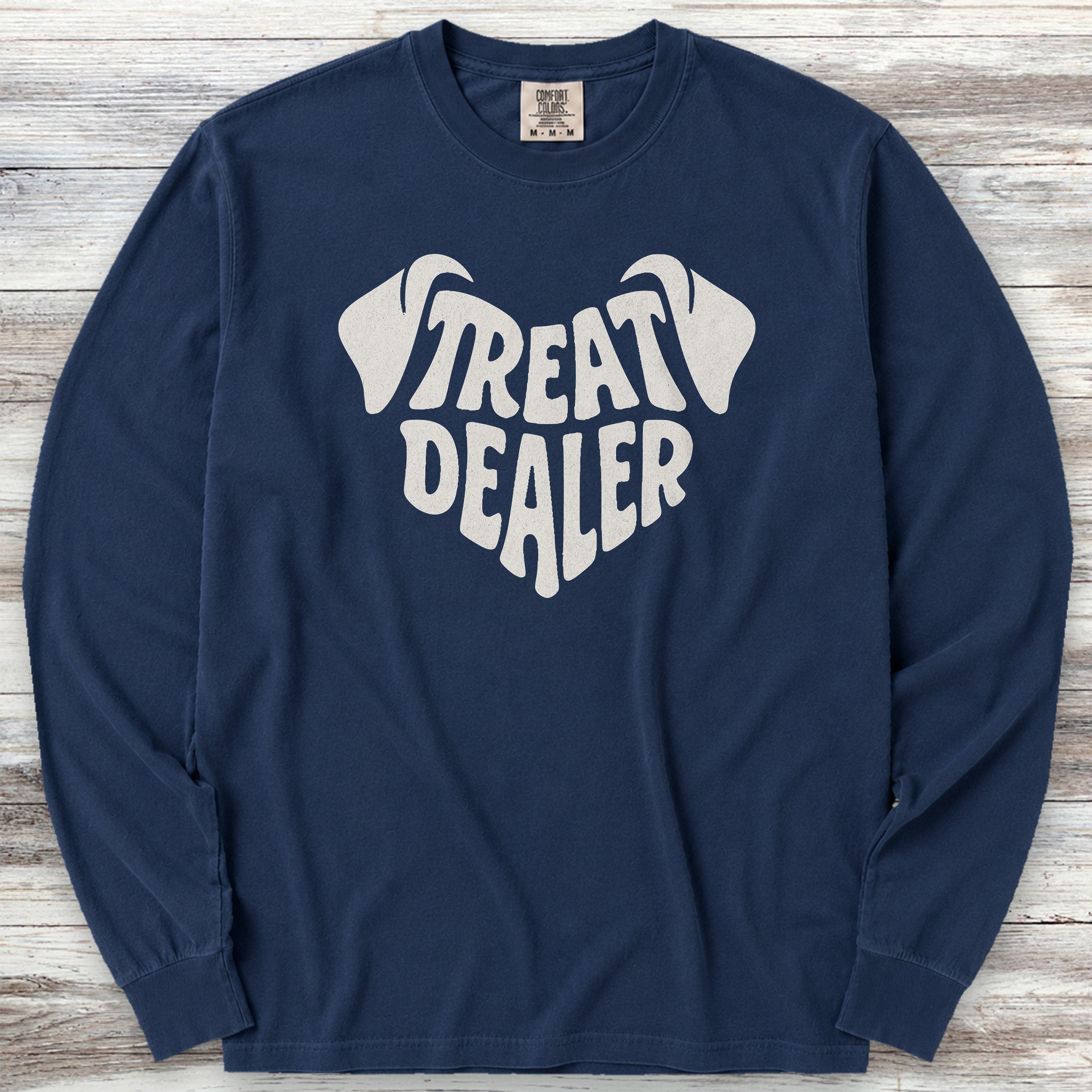 Treat Dealer Ears Long Sleeve Tee - True Navy