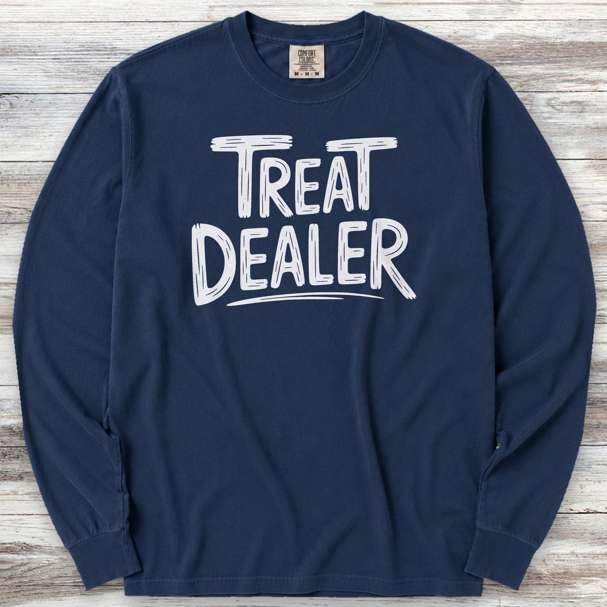 Treat Dealer Long Sleeve Tee - True Navy