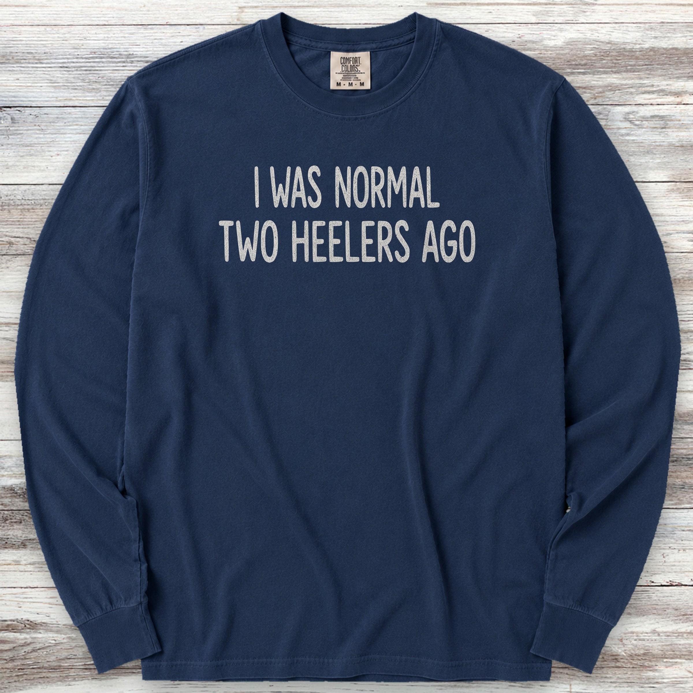 Australian Cattle Dog Heeler Normal Long Sleeve Tee - True Navy