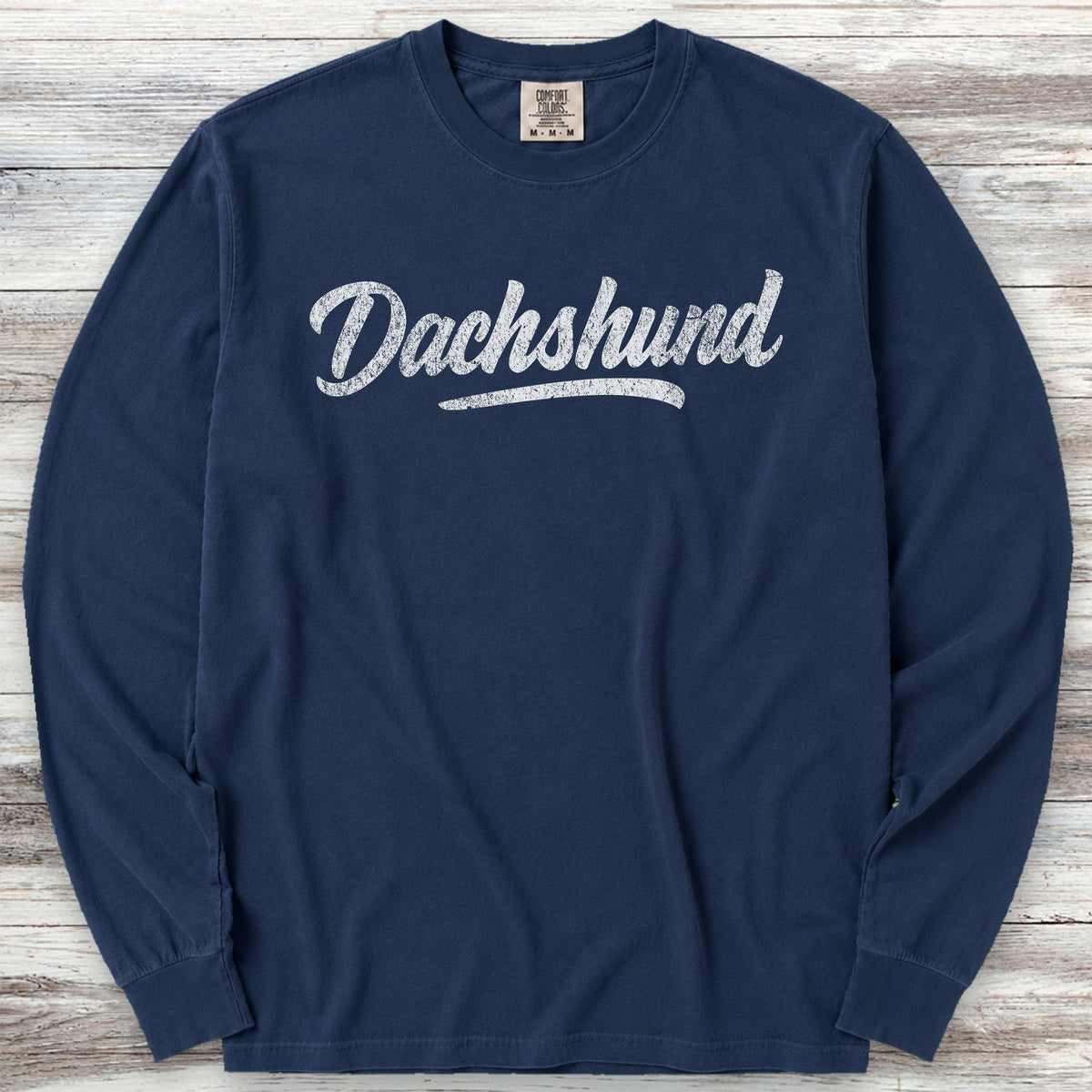 Dachshund Team Long Sleeve Tee - True Navy