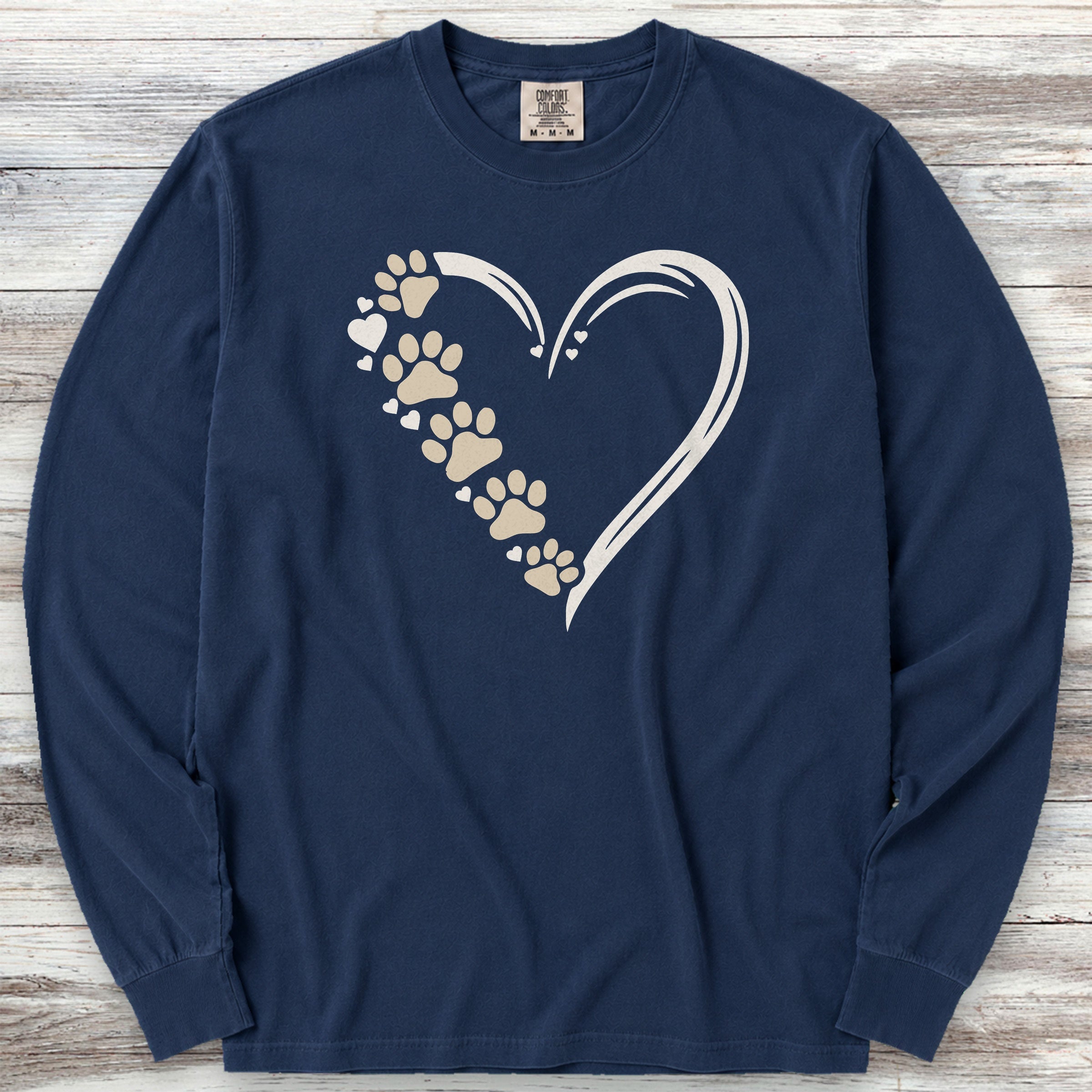 Loyal Heart Long Sleeve Tee - True Navy
