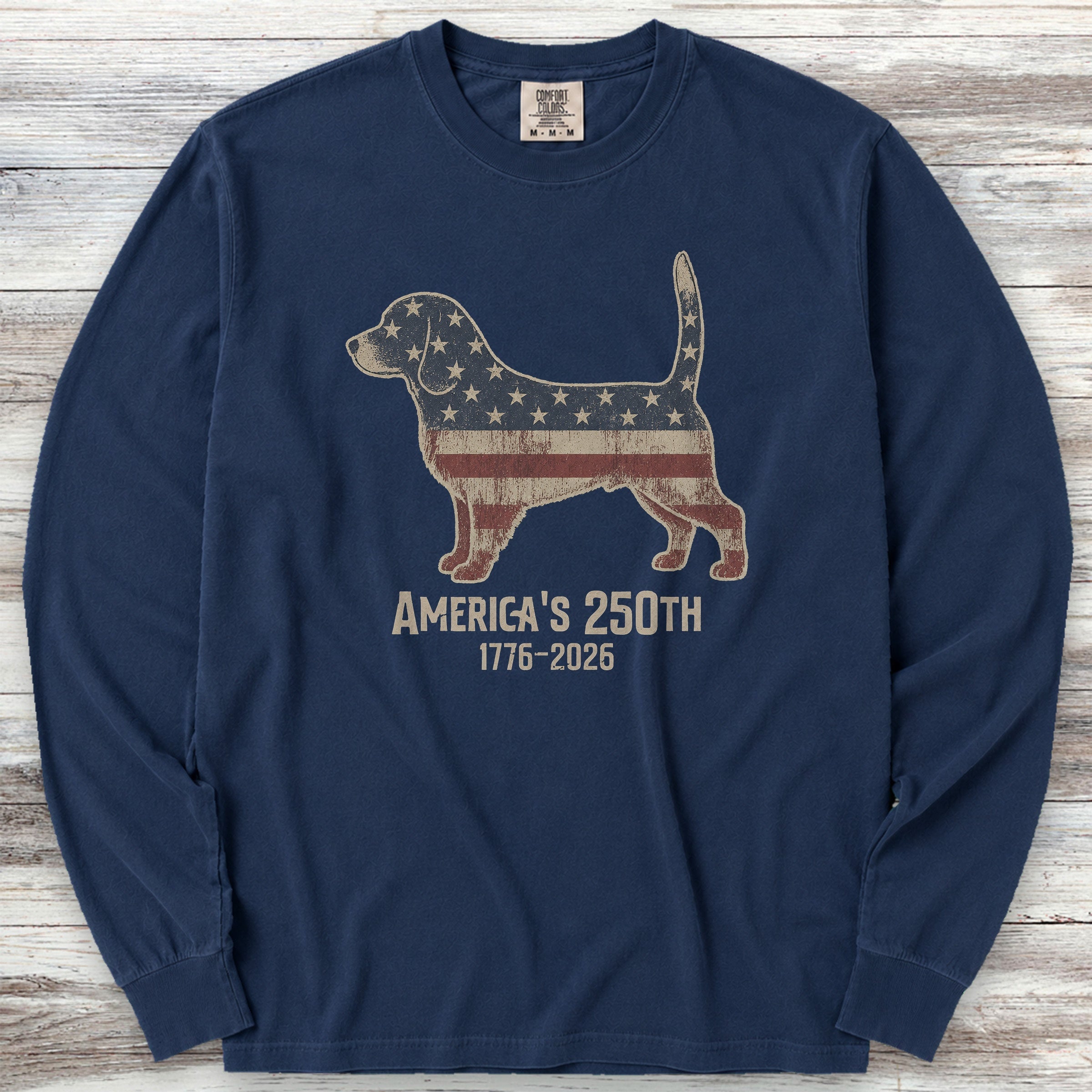 Beagle 250 Long Sleeve Tee - True Navy