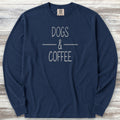 Dogs & Coffee Long Sleeve Tee - True Navy