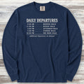 Daily Departures Long Sleeve Tee - True Navy