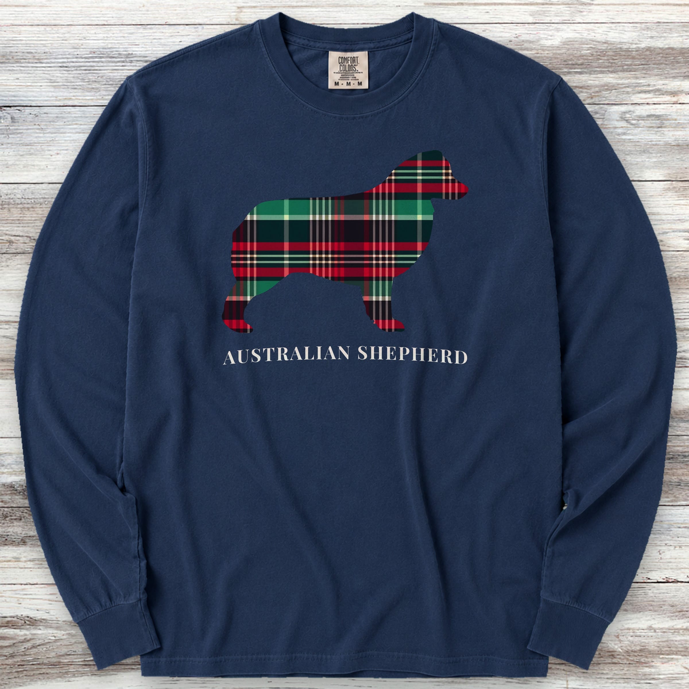 Australian Shepherd Winter 2025 Long Sleeve Tee - True Navy