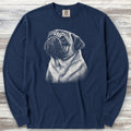 Pug Loyalty Long Sleeve Tee - True Navy
