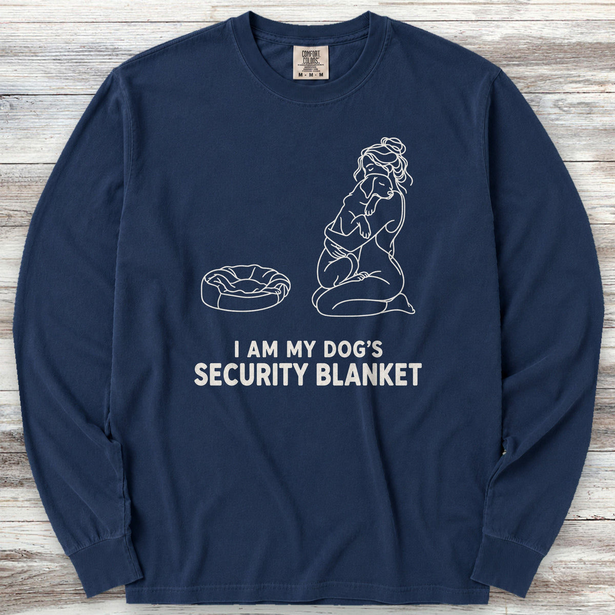 Security Blanket Long Sleeve Tee - True Navy