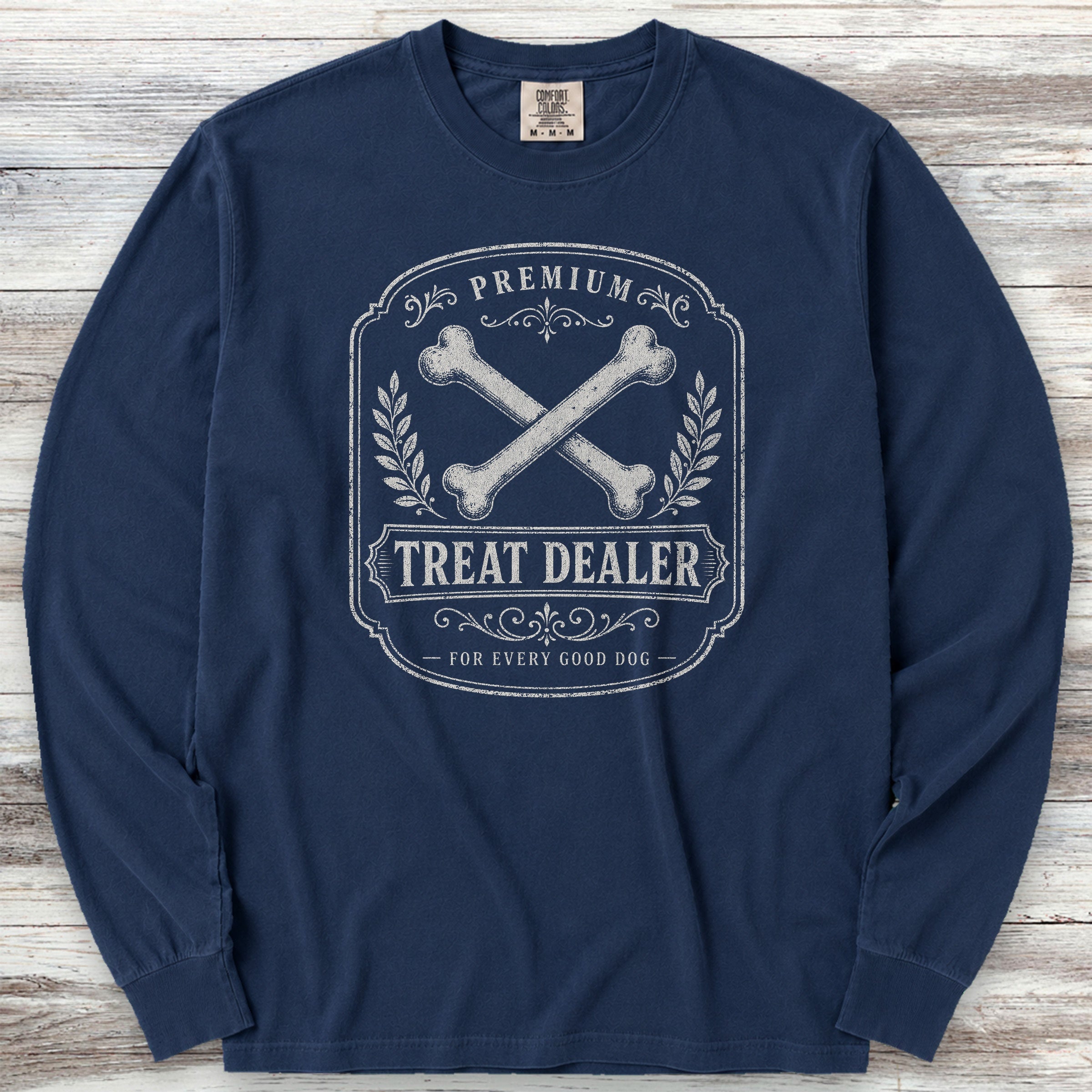 Premium Treat Dealer Long Sleeve Tee - True Navy