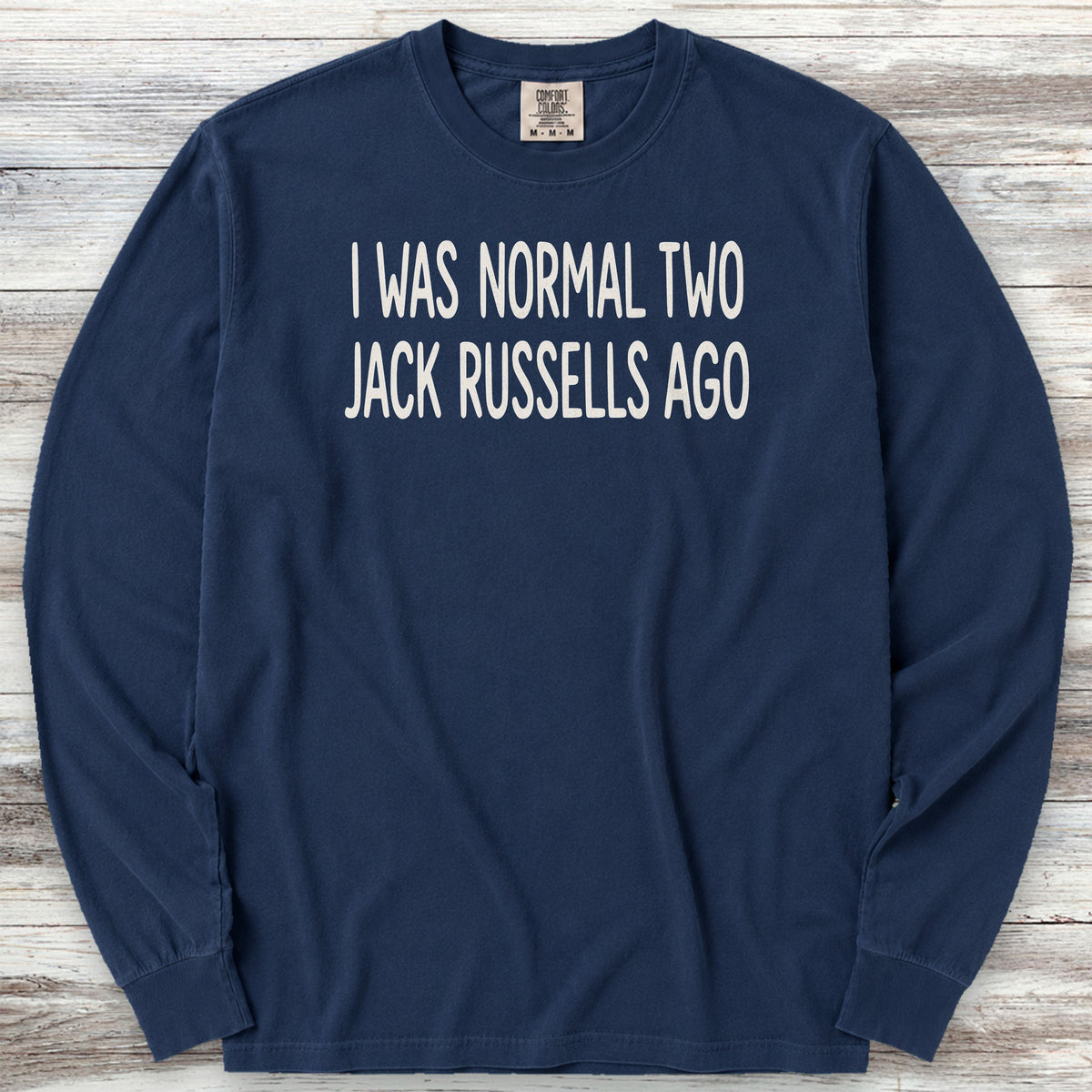Jack Russell Normal Long Sleeve Tee - True Navy