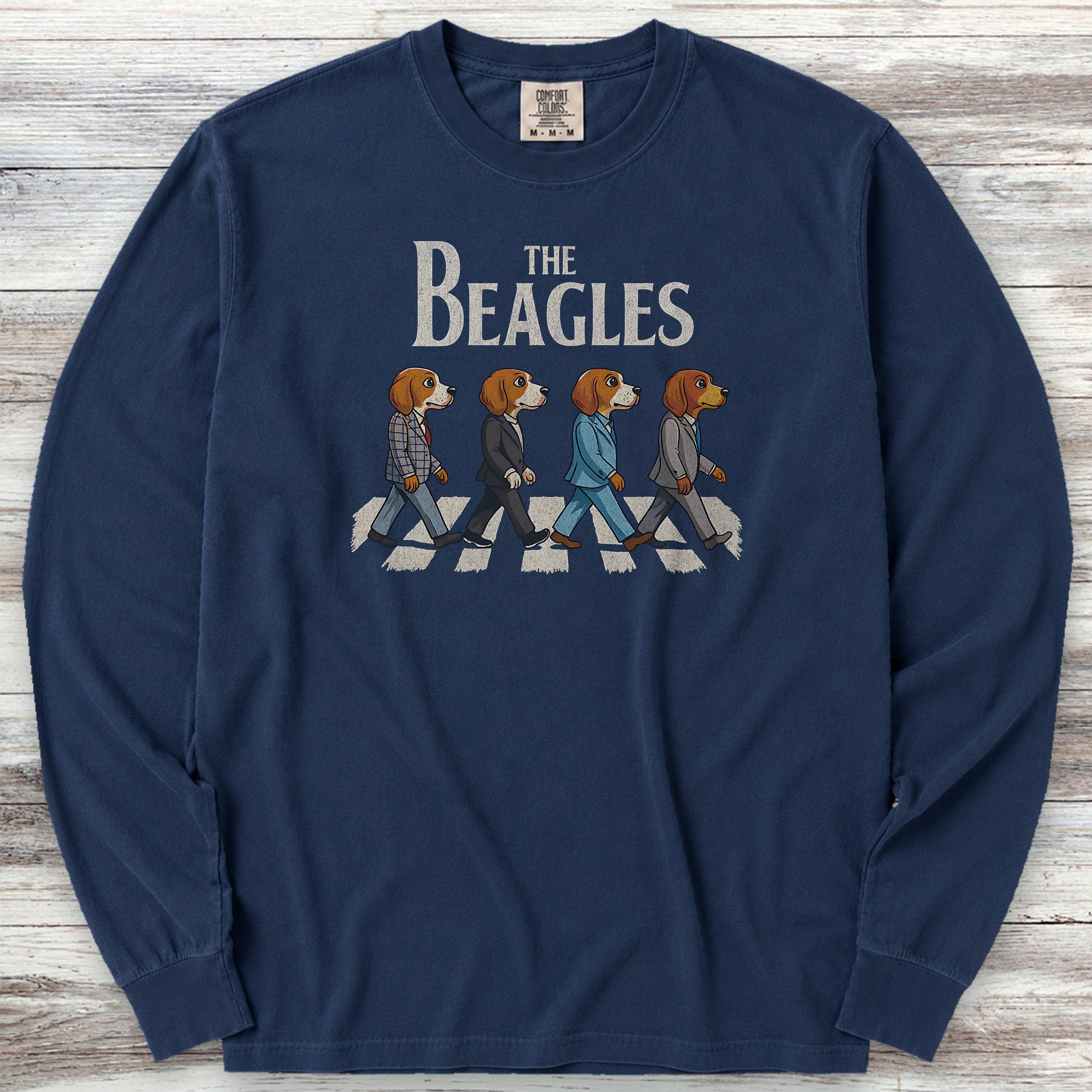 The Beagles Long Sleeve Tee - True Navy