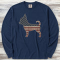 Chihuahua Vintage USA Long Sleeve Tee - True Navy