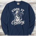 Australian Shepherd Black Tri Cool It Long Sleeve Tee - True Navy