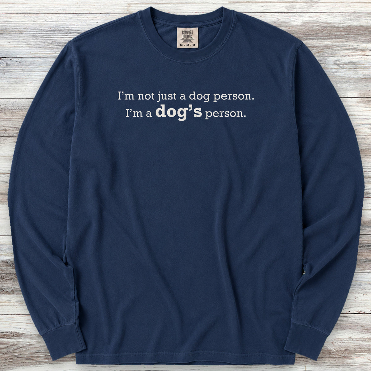 Dog's Person Long Sleeve Tee - True Navy